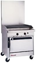 Southbend P32A-CC Platinum Heavy Duty 32" Gas Range w/ Charbroiler with Cast Iron Grates & Convection Oven Base