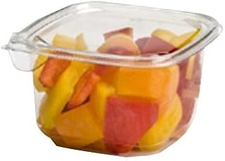 Sabert 8 oz. Square Clear Plastic Bowl - 1000 per case