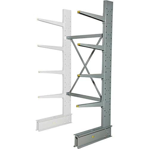 Single Sided Heavy Duty Cantilever Add-On Rack by Global Industrial – Alloy Steel, Gray, Model 320821A