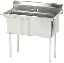 53" x 30" Double Fabricated Bowl Scullery Sink