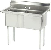 Double Fabricated Bowl 2 Compartment Scullery Sink Size: 43" H x 41" W x 24" D