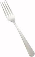 Winco 12-Piece Dominion Dinner Fork Set, 18-0 Stainless Steel | Dishwasher safe, Art deco design, Restaurant service, Great for Entrees, Salads, Pasta and Table Service