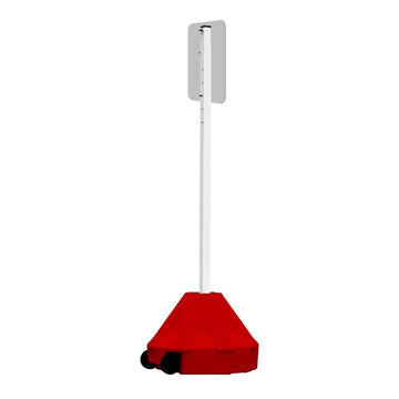 Roll-A-Post Portable Sign Post with 60" Power Post Plastic Signpost by Plasticade – Red