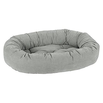 Oyster Chenille Donut Dog Bed M by Bowsers – M, plush, Model 21235