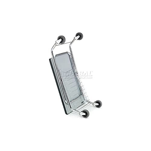 Fold and Store Service Cart by Global Industrial – 12-Gauge Steel, Chrome Tubing & White Tabletop, Model 912110