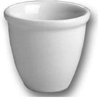 CAC China Lincoln Series 101-4 7.25 oz Porcelain Round Bouillon Bowl, Bone White, Set of 36