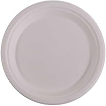 KITCH24/7 White Molded Fiber Plate, 10 inch - 500 per case