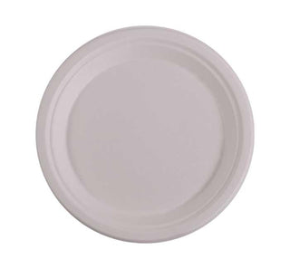 White Molded Fiber Plate by KITCH24/7 – Pack of 500, Model KC-10P-NPAW