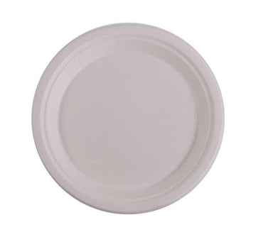 White Molded Fiber Plate by KITCH24/7 – Pack of 500, Model KC-10P-NPAW