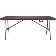 Flash Furniture Brown / 6 feet / Classic Folding Tables