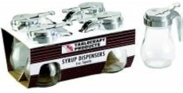 Teardrop Glass Syrup Dispenser 6Oz