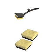 Grill Cleaning Bundle: Bristle‑Free Steam Grill Cleaner Brush + Replacement Cleaning Head 2‑Pack by Cuisinart – Commercial Grade
