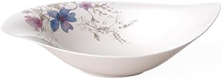 Villeroy & Boch Mariefleur Gris Serve and Salad Bowl, 36 x 24 cm, Premium Porcelain, White/Multicoloured