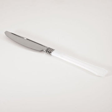 POLYSTY MED WT KNIFE 7.5 IN SIL W WHI HANDL 480 RFDKN480W per CASE