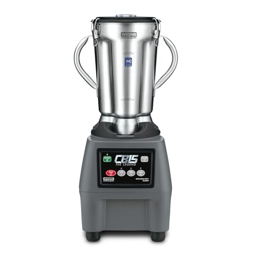 Waring 3 Speeds and Pulse / Stainless Steel Jar CB15 / 1-Gallon Countertop Blenders