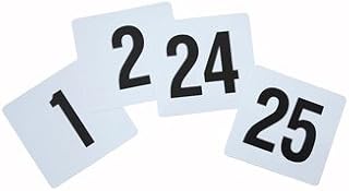 Winco Numbered Card Set, 1-25 [TBN-25]