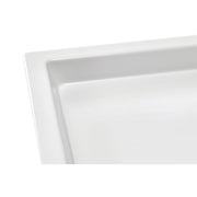 White Plastic Rectangular Tray - 12 7/8" L x 6 1/2" W x 1" H by HUBERT – Model H0302-WHITE