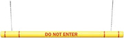 ClearanceGard 4″ x 80″ Clearance Bar Kit – Do Not Enter Lettering - Innoplast (Yellow Red Tape)
