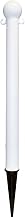 Mr. Chain Ground Poles, HDPE, 3", White