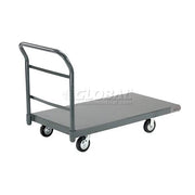 Platform Truck w/Steel Deck by Global Industrial – 48"L x 30"W x 5.46"H, Alloy Steel, Gray, Model 952113