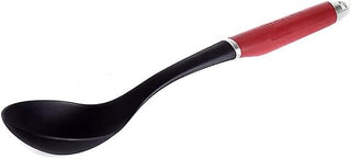 KitchenAid Nylon Basting Spoon – Empire Red | Integrated pour-over lip ensures precise serving and mess-free transferring of sauces directly from hot cookware.