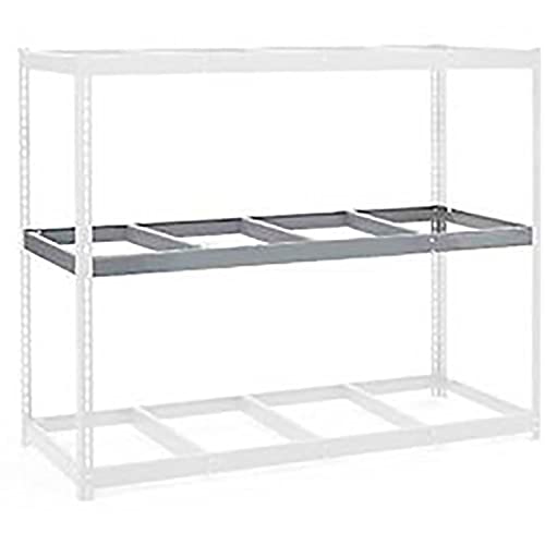 Additional Level For Wide Span Rack 72"W x 48"D No Deck 900 Lb Capacity by Global Industrial – No Deck, Gray, Model 716258