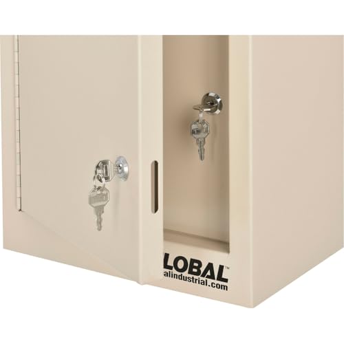 Global Industrial Beige / 8"L x 12"W x 15"H / Industrial Medicine Cabinets