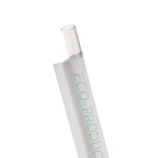 Eco Products EP-ST780 Clear 7.75" Wrapped Straw - 7200 / CS