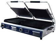 Globe GSGDUE14D Sandwich/Panini Grill double countertop (2) 14" grills