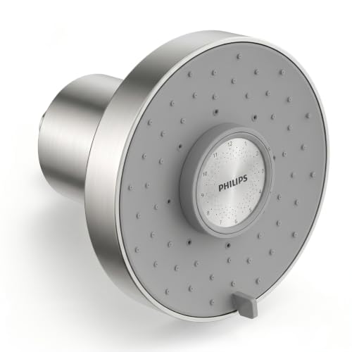 PHILIPS Brushed Nickel / Filtered Shower Head / Modern Fixed Showerheads