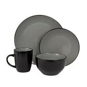 10 Strawberry Street 16 pc / Green/White / 1 Dinnerware Sets