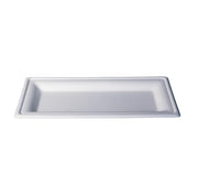 White Molded Fiber Rectangular Plates by KITCH24/7 – 10 x 5 Inch, Molded Fiber, White, Pack of 500, Model KC-10X5P-NPAW