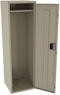 Tennsco Wardrobe Locker, Sand, 18inWx18in.Dx60in.H