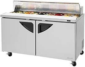 Turbo Air 2-Door Sandwich Salad Prep Table 16-CU.ft. TST-60SD-N-CL