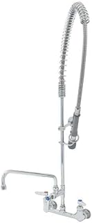 T&S Brass, B-0133-12-CRBJK, EasyInstall Pre-Rinse, 8" Wall Mount, Ce