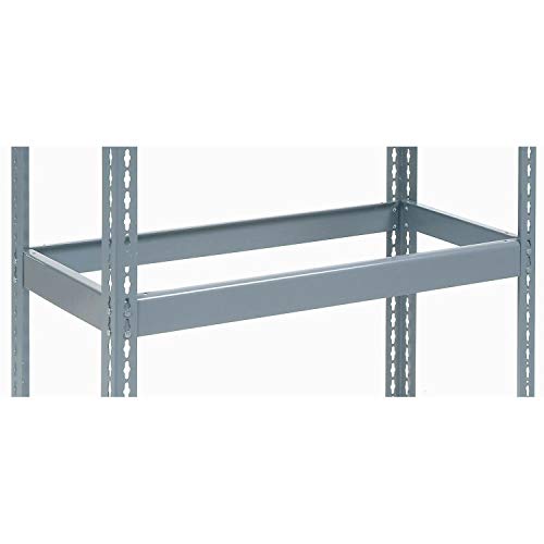 Additional Boltless Shelf Level by Global Industrial – 48" W x 24" L x 1.1" H, Alloy Steel, Grey, Model 601907