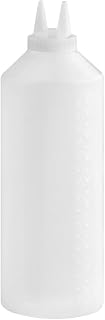 32 oz. Clear Twin Tip Standard Squeeze Bottle by Vollrath