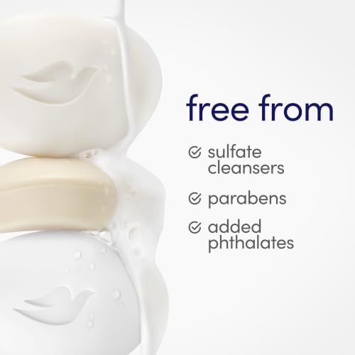 Dove 3.75 Ounce (Pack of 6) / Fragrance Free / White Soaps