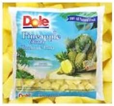 Dole Individual Quick Frozen Chunk Pineapple, 5 Pound -- 2 per case.
