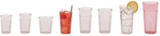 8 oz Clear Fluted Plastic Tumbler
