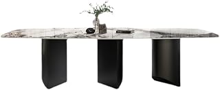 Mesa De Jantar Rock Plate Dining Table Modern Simple Home Restaurant Rectangular Diner Table