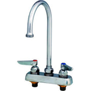 T&S Brass Chrome / 3"L x 3"W x 11.38"H / Industrial Bar Sink Faucets