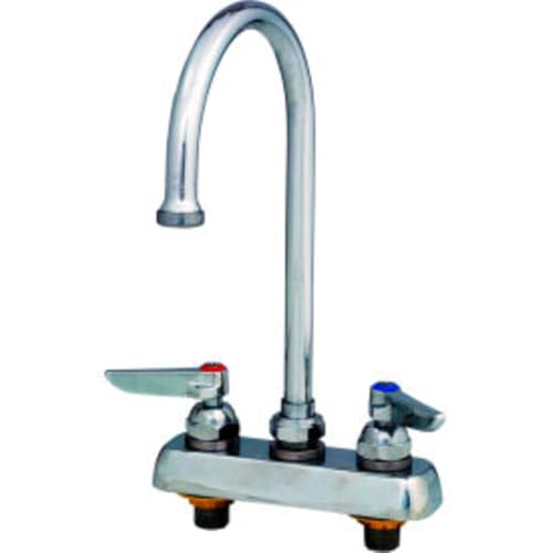 T&S Brass Chrome / 3"L x 3"W x 11.38"H / Industrial Bar Sink Faucets