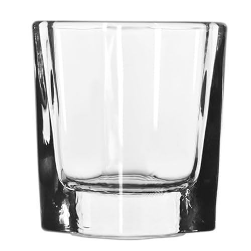 Whiskey Service 2 Ounce Prism Shot Glass - 72 / CS by Libbey – 1.625 inches (width) x 2.5 inches (height), 2.0 ounces, Glass, Clear, Pack of 72