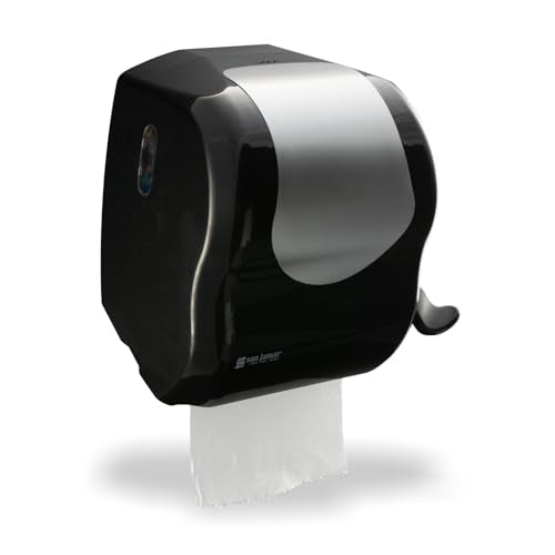 San Jamar Summit / Black/Silver / 13.6" x 13.6" x 9.1" Commercial Paper Hand Towel Dispensers