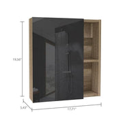 Tuhome Pine / 19.5" H x 17.7" W x 5.4" D / Modern Medicine Cabinets