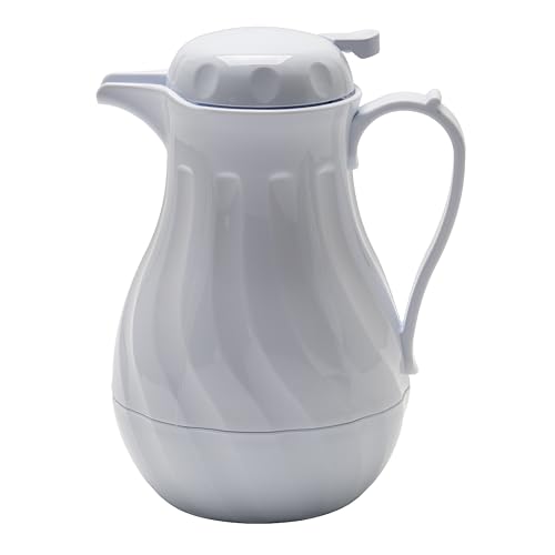 Winco 64 Ounces / White / Modern Thermal Carafes