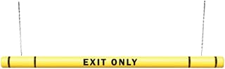 ClearanceGard 4" x 96" Clearance Bar Kit- Exit Only Lettering - Innoplast (Yellow Black Tape)