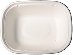 KITCH24/7 Molded Fiber Rectangular Bowl, 48 Oz, White, 200 Count