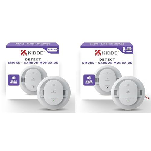 Kidde FIRE_ALARM + FIRE_ALARM,White / Modern / 1 Combination Smoke & Carbon Monoxide Detectors